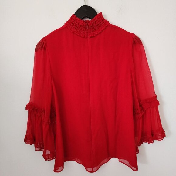 Alexis 100% Silk Hiro Turtleneck With Cutout Blouse - Picture 2 of 8